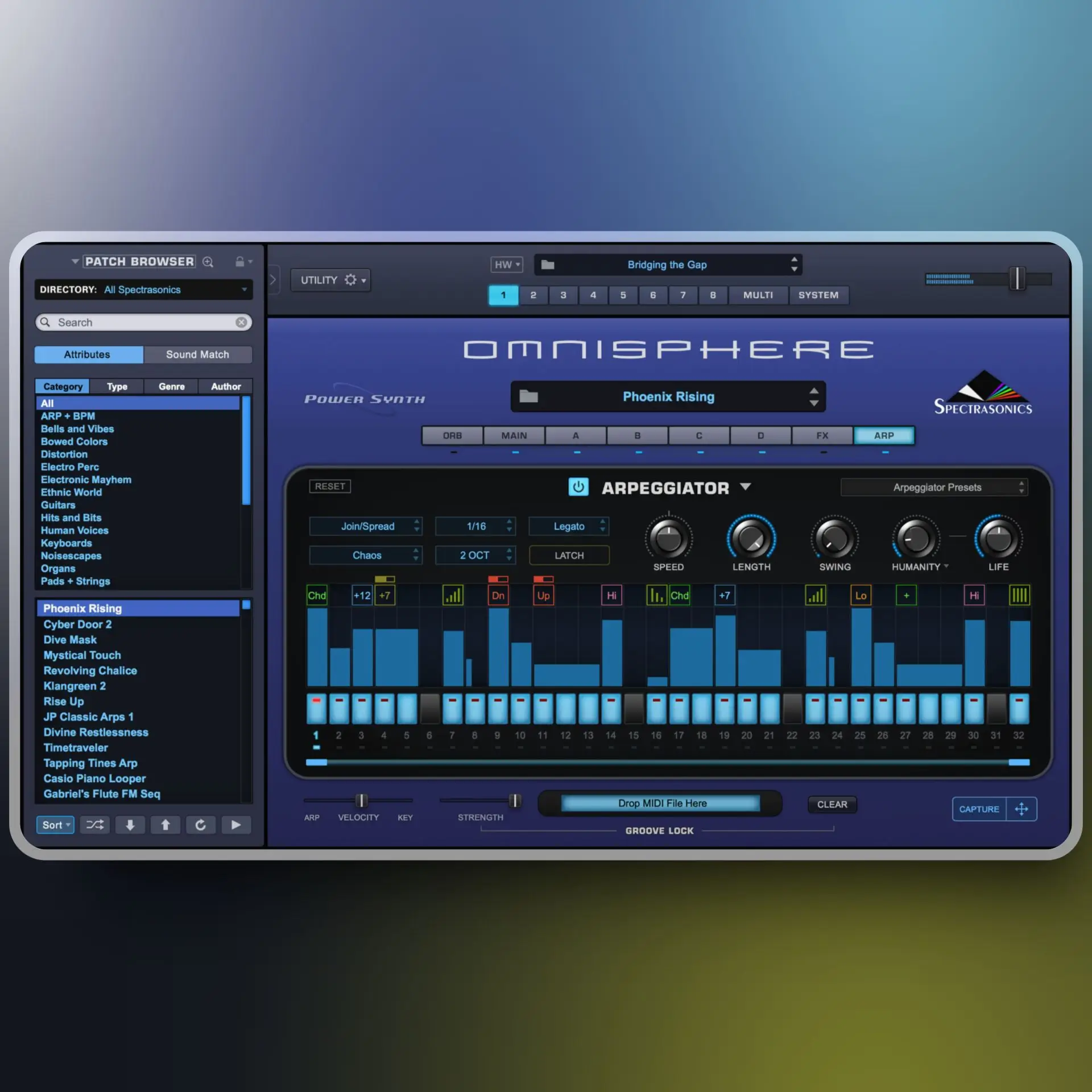Omnisphere 2 Synthesizer Plugin Interface